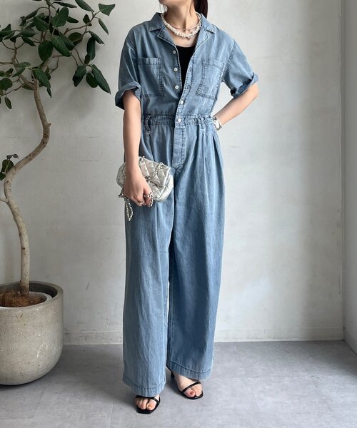 希少レアコラボ品✨AOZORA✖︎TOBILA　デニム　オールインワン　つなぎ 楽天市場】Lee リー DUNGAREES オールインワン ALL IN ONE UNION