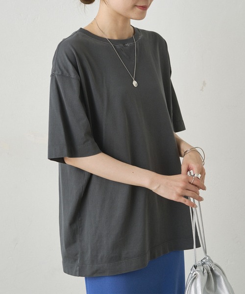 ワンポイント刺繍ヴィンテージライクT（Tシャツ/カットソー