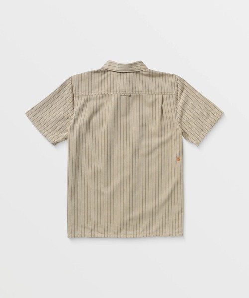 VOLCOM（ボルコム）の「【VOLCOM/ボルコム】Trade Stone Short Sleeve/胸ポケット半袖ストライプシャツ（シャツ/ブラウス・メンズ・ライトカーキ・MEDIUM/LARGE）」の6枚目の写真