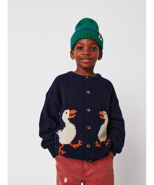 BOBO CHOSES(ボボショーズ)の「Doggy Mate beanie(ニットキャップ/ビーニー・キッズ・グリーン・HEAD54/HEAD52)」の3枚目の写真