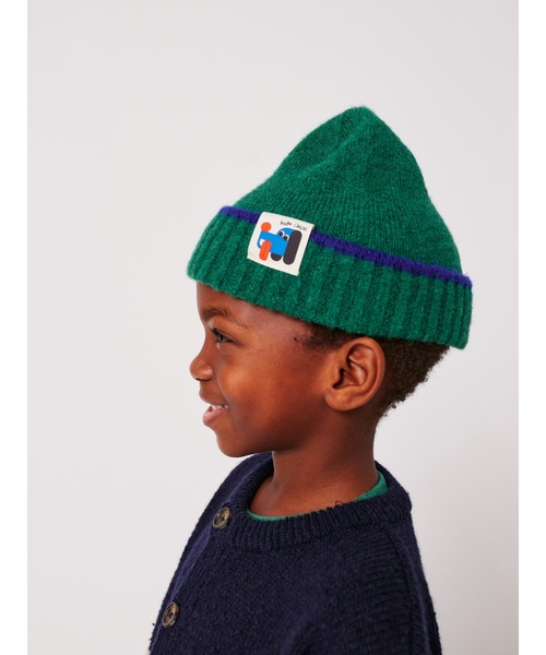 BOBO CHOSES(ボボショーズ)の「Doggy Mate beanie(ニットキャップ/ビーニー・キッズ・グリーン・HEAD54/HEAD52)」の4枚目の写真