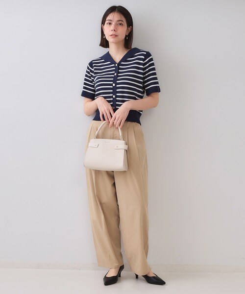 OPAQUE.CLIP（オペークドットクリップ）の「【軽量/2WAY】コメットデザインミニバッグ（ショルダーバッグ・レディース・ブラック/アイボリー/ボルドー・00）」の6枚目の写真