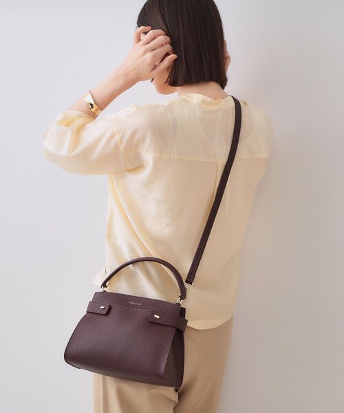 OPAQUE.CLIP（オペークドットクリップ）の「【軽量/2WAY】コメットデザインミニバッグ（ショルダーバッグ・レディース・ブラック/アイボリー/ボルドー・00）」の8枚目の写真