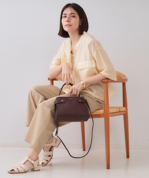 OPAQUE.CLIP（オペークドットクリップ）の「【軽量/2WAY】コメットデザインミニバッグ（ショルダーバッグ・レディース・ブラック/アイボリー/ボルドー・00）」の9枚目の写真