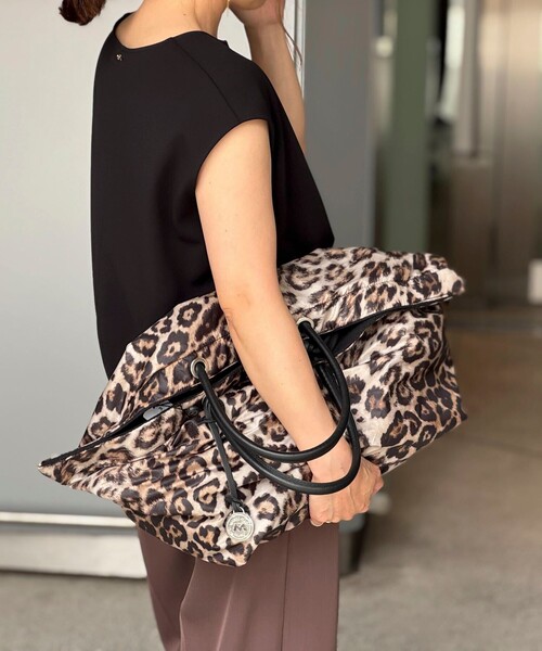 MARCO MASI/ マルコマージ】レオパードナイロントートバッグ（トート