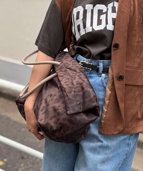 MARCO MASI/ マルコマージ】レオパードナイロントートバッグ（トート