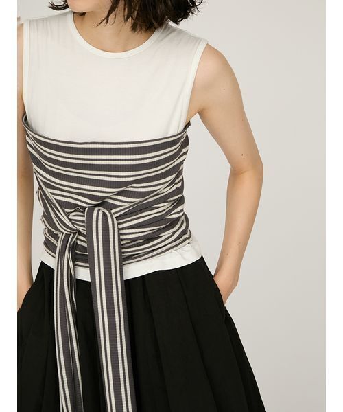 emmi(エミ)の「2wayチューブトップ付きタンクトップ(タンクトップ・レディース・その他/レッド/ネイビー・F)」の9枚目の写真