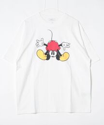 SHIPS any: /ミッキーマウス/ サイン & ポージング Tシャツ◇