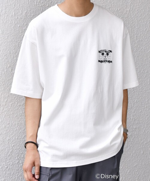 Disney(ディズニー)の「SHIPS any: /ミッキーマウス/ サイン & ポージング Tシャツ◇(Tシャツ/カットソー・メンズ・ホワイト系/ホワイト/ダークグレー/ライトホワイト/チャコールグレー・SMALL/MEDIUM/LARGE/X-LARGE)」の15枚目の写真