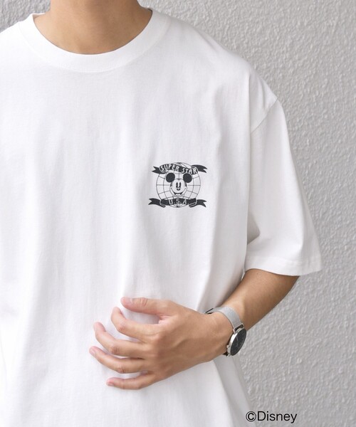 Disney(ディズニー)の「SHIPS any: /ミッキーマウス/ サイン & ポージング Tシャツ◇(Tシャツ/カットソー・メンズ・ホワイト系/ホワイト/ダークグレー/ライトホワイト/チャコールグレー・SMALL/MEDIUM/LARGE/X-LARGE)」の18枚目の写真
