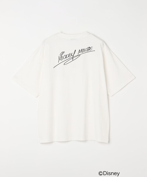 SHIPS any: /ミッキーマウス/ サイン & ポージング Tシャツ◇（T