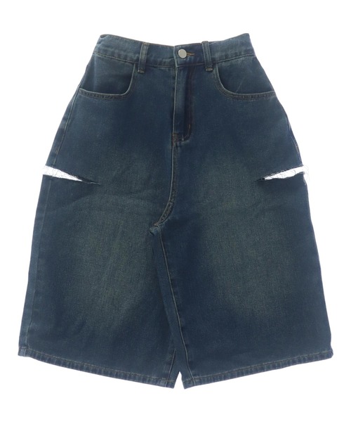 ANAP(アナップ)の「サイドカット デザインハーフパンツ(デニムパンツ・レディース・ブルー/ライトブルー・S/XS)」の16枚目の写真