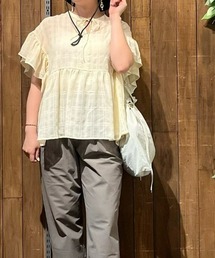 Right-on | 【HONEYSUCKLE ROSE】フリル切替ブラウス(シャツ/ブラウス)