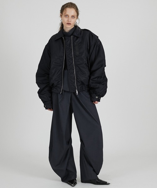 Project G/R bomber ブラック フライトジャケット フライトボンバージャケット / Flight Bomber Jacket（その他アウター