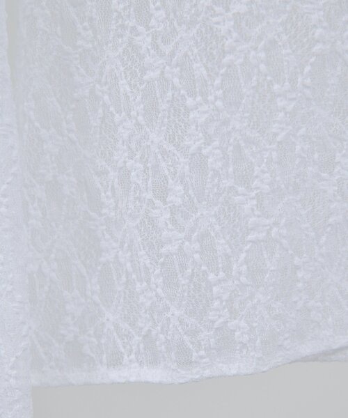 GALLARDAGALANTE（ガリャルダガランテ）の「【La nature linge】NEWレースカットソー（Tシャツ/カットソー・レディース・ホワイト/ブラック・FREE）」の9枚目の写真