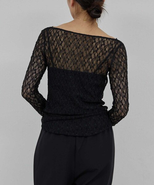 GALLARDAGALANTE（ガリャルダガランテ）の「【La nature linge】NEWレースカットソー（Tシャツ/カットソー・レディース・ホワイト/ブラック・FREE）」の13枚目の写真