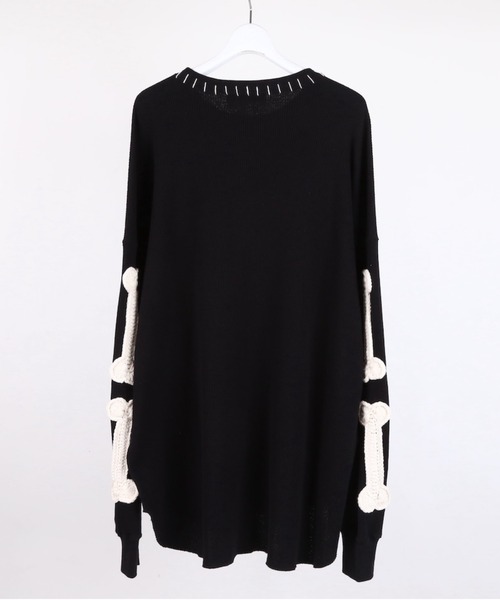 DISCOVERED(ディスカバード)の「DISCOVERED BONE CROCHET WAFFLE CUTSEWN(Tシャツ/カットソー・メンズ・ホワイト/ブラック・1/2/3)」の11枚目の写真