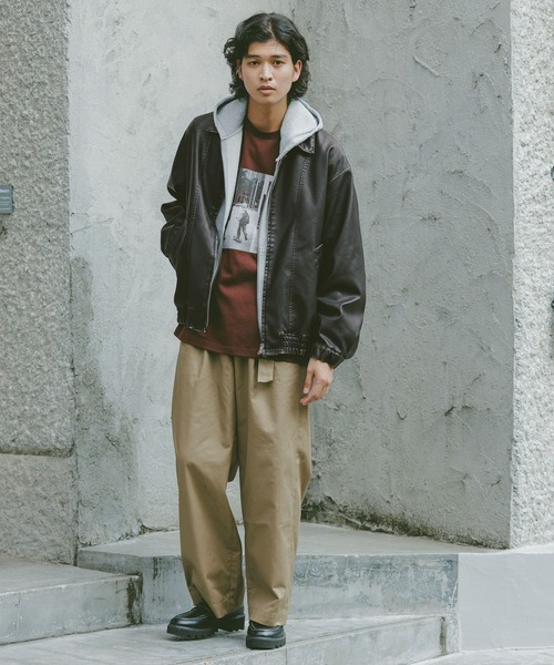 セール】ヴィンテージライク/シンセティックレザージャケット