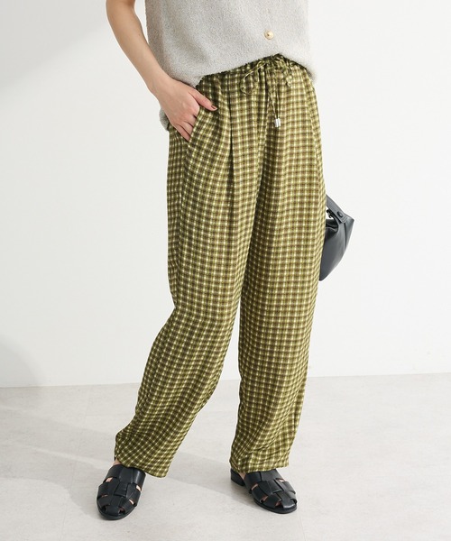 Green　Parks（グリーンパークス）の「柄イージーパンツⅤ(テーパード)（その他パンツ・レディース・ブラック/レッド/ブラウン/グリーン・FREE）」の3枚目の写真