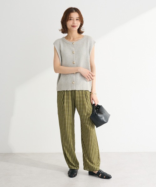 Green　Parks（グリーンパークス）の「柄イージーパンツⅤ(テーパード)（その他パンツ・レディース・ブラック/レッド/ブラウン/グリーン・FREE）」の10枚目の写真