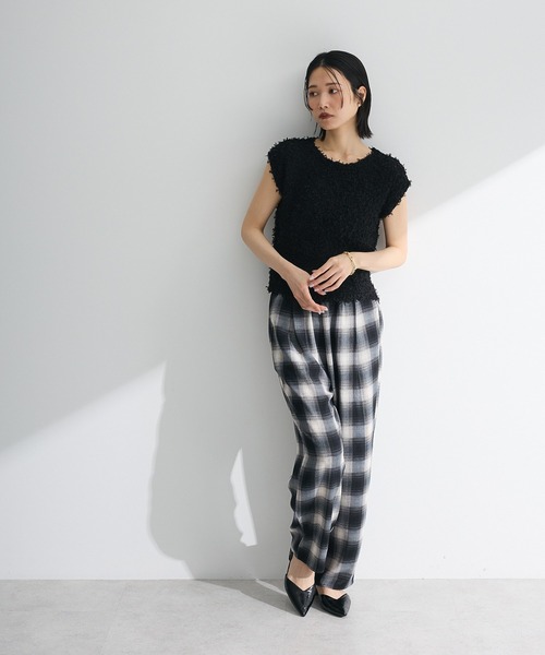 Green　Parks（グリーンパークス）の「柄イージーパンツⅤ(テーパード)（その他パンツ・レディース・ブラック/レッド/ブラウン/グリーン・FREE）」の6枚目の写真