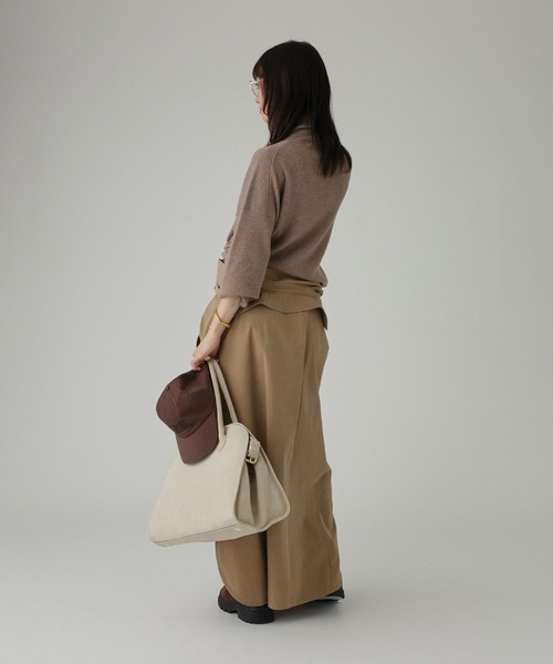 BABYLONE(バビロン)の「ワークシャツワンピース(シャツワンピース・レディース・ベージュ/ネイビー・フリー)」の9枚目の写真