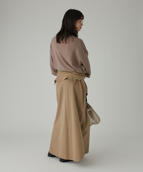 BABYLONE(バビロン)の「ワークシャツワンピース(シャツワンピース・レディース・ベージュ/ネイビー・フリー)」の10枚目の写真