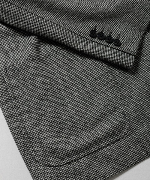 WILD LIFE TAILOR Adam et Rope'（ワイルドテーラーアダムエロペ　）の「【WILD LIFE TAILOR】HOUNDTOOTH SINGLE JACKET（テーラードジャケット・メンズ・グレー・M/L）」の5枚目の写真