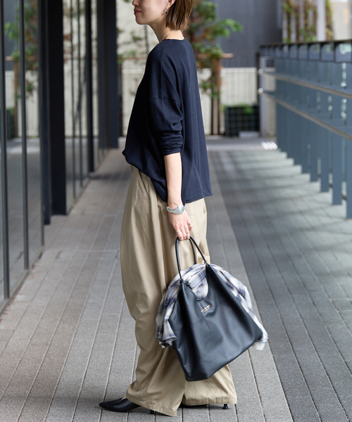 SLOBE IENA（スローブイエナ）の「《追加》コットンヤクニットプルオーバー（ニット/セーター・レディース・アイボリー/チャコールグレー/レッド/ネイビー・FREE）」の10枚目の写真