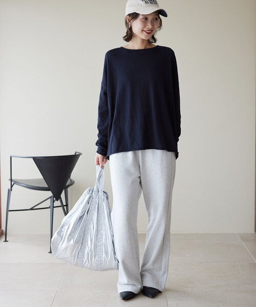 SLOBE IENA（スローブイエナ）の「《追加》コットンヤクニットプルオーバー（ニット/セーター・レディース・アイボリー/チャコールグレー/レッド/ネイビー・FREE）」の15枚目の写真