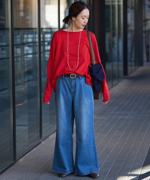 SLOBE IENA（スローブイエナ）の「《追加》コットンヤクニットプルオーバー（ニット/セーター・レディース・アイボリー/チャコールグレー/レッド/ネイビー・FREE）」の19枚目の写真