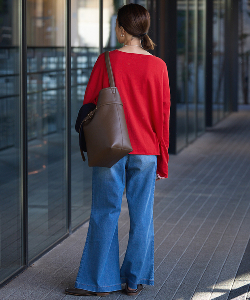 SLOBE IENA（スローブイエナ）の「《追加》コットンヤクニットプルオーバー（ニット/セーター・レディース・アイボリー/チャコールグレー/レッド/ネイビー・FREE）」の22枚目の写真