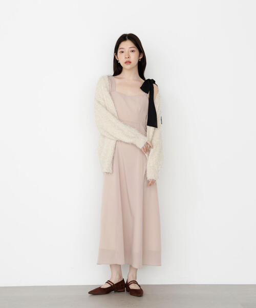 PROPORTION BODY DRESSING(プロポーションボディドレッシング)の「<E>ラメフェザーカーディガン / 1215277900(ニット/セーター・レディース・ホワイト系その他/グレー・FREE)」の7枚目の写真