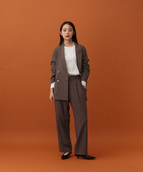 GLOBAL WORK(グローバルワーク)の「MATINEE LINE/ナミナミストライプ長袖プルオーバー/583880(Tシャツ/カットソー・レディース・ブラウン/ブラック/アイボリー/ブルー系その他・MEDIUM/LARGE)」の12枚目の写真