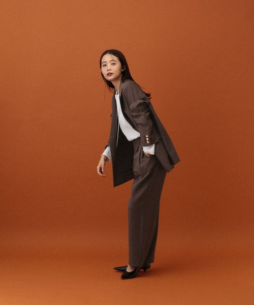 GLOBAL WORK(グローバルワーク)の「MATINEE LINE/ナミナミストライプ長袖プルオーバー/583880(Tシャツ/カットソー・レディース・ブラウン/ブラック/アイボリー/ブルー系その他・MEDIUM/LARGE)」の11枚目の写真