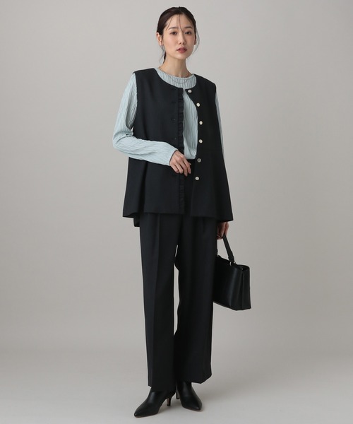 GLOBAL WORK(グローバルワーク)の「MATINEE LINE/ナミナミストライプ長袖プルオーバー/583880(Tシャツ/カットソー・レディース・ブラウン/ブラック/アイボリー/ブルー系その他・MEDIUM/LARGE)」の13枚目の写真