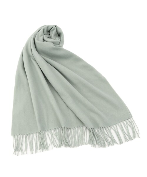 grove(グローブ)の「【手洗い可】カシミヤタッチフリンジストール(ストール/ショール・レディース・グリーン系/ボルドー/ライトベージュ/ベビーピンク/グレー・00)」の1枚目の写真