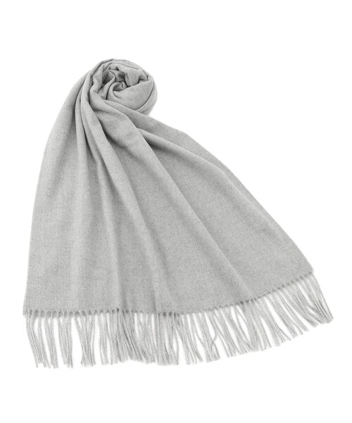 grove(グローブ)の「【手洗い可】カシミヤタッチフリンジストール(ストール/ショール・レディース・グリーン系/ボルドー/ライトベージュ/ベビーピンク/グレー・00)」の2枚目の写真