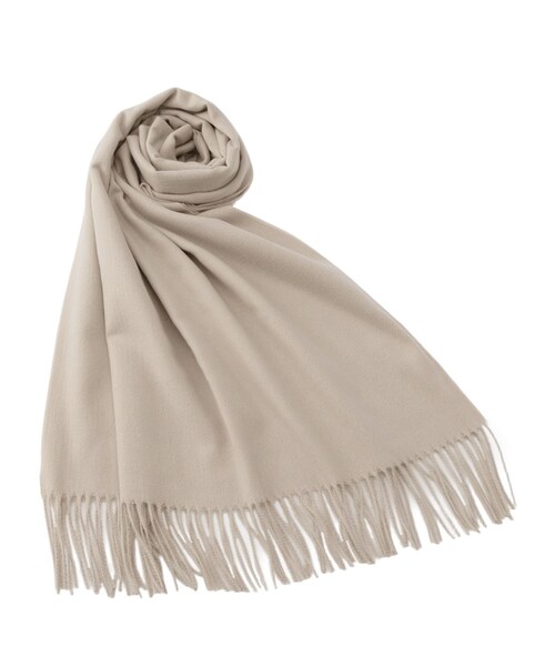 grove(グローブ)の「【手洗い可】カシミヤタッチフリンジストール(ストール/ショール・レディース・グリーン系/ボルドー/ライトベージュ/ベビーピンク/グレー・00)」の3枚目の写真