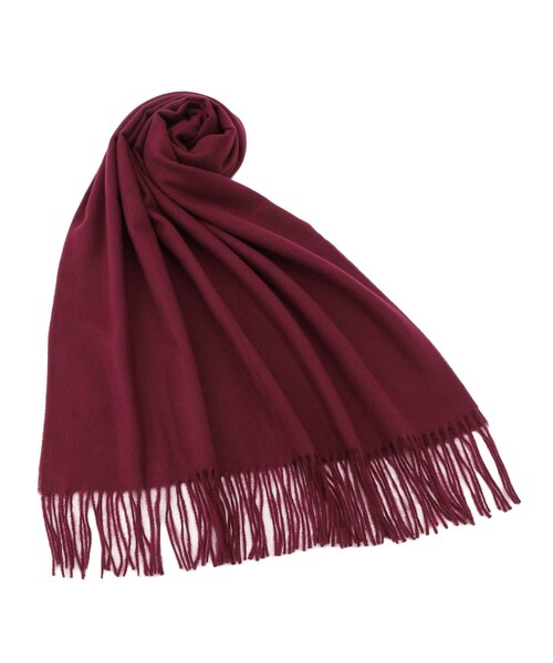 grove(グローブ)の「【手洗い可】カシミヤタッチフリンジストール(ストール/ショール・レディース・グリーン系/ボルドー/ライトベージュ/ベビーピンク/グレー・00)」の5枚目の写真