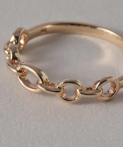 チェーンリズムリング K10（リング）｜Lilas（リラ）のファッション