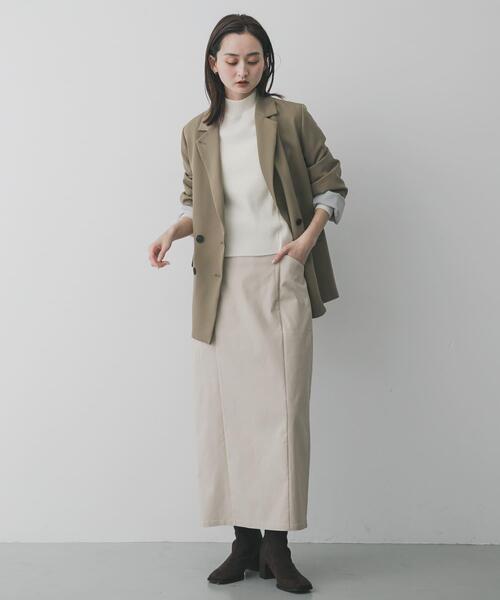 SENSE OF PLACE by URBAN RESEARCH（センスオブプレイスバイアーバンリサーチ）の「スクエアトウセンターシームストレッチブーツ（ブーツ・レディース・ブラック/ダークブラウン/ベージュ・SMALL/MEDIUM/LARGE）」の20枚目の写真