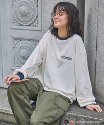 【TOM and JERRY】別注 トムとジェリー アソートデザイン リンガー長袖Tシャツネイビー系