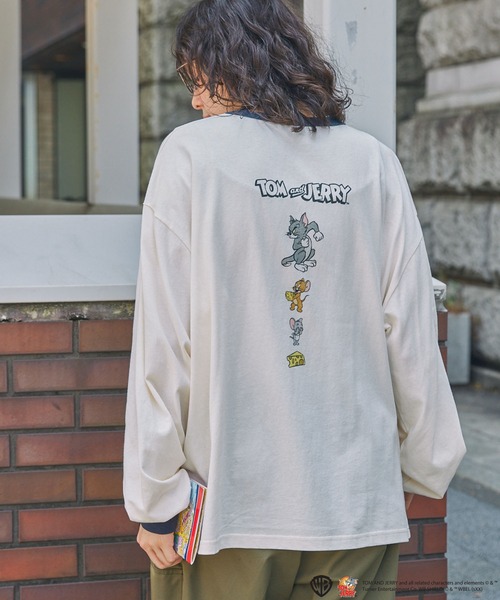 0新品 and wander JERRY UKAI ロング Tシャツ アイボリー and wander (アンドワンダー) JERRY T by JERRY UKAI short sleeve T