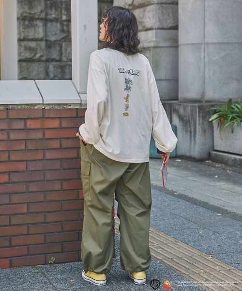 TOM and JERRY】別注 トムとジェリー アソートデザイン リンガー長袖T