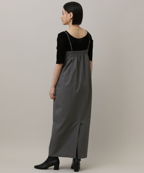 A part by（アパートバイ）の「フロッキードットキャミワンピース（ワンピース・レディース・ブラウン系その他2/グレー/ブラック・FREE）」の14枚目の写真