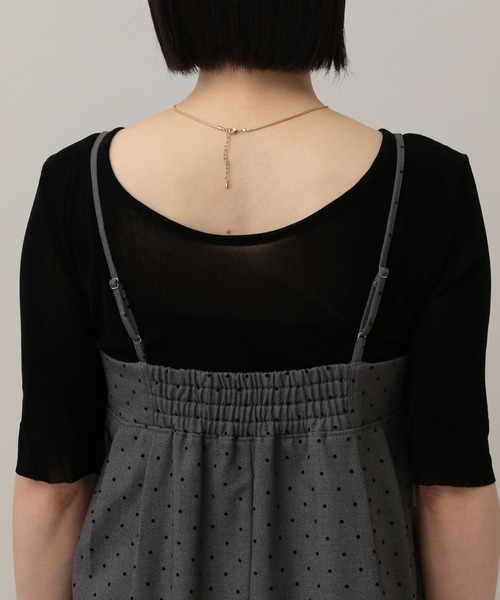 セール】フロッキードットキャミワンピース（ワンピース）｜A