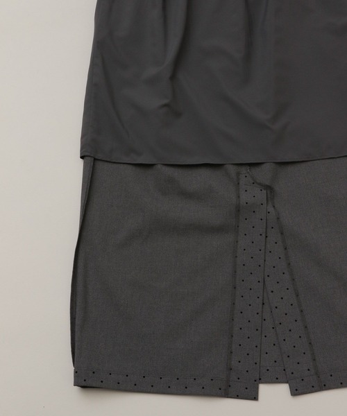 m*d様 今期 アパートバイローリーズ フロッキードットワンピース セール】フロッキードットキャミワンピース（ワンピース）｜A