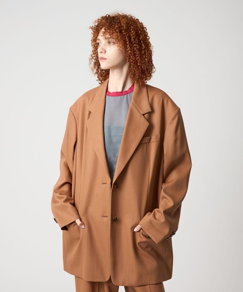 6(ROKU)＞W/N ビッグ ロング ジャケット（テーラードジャケット）｜6