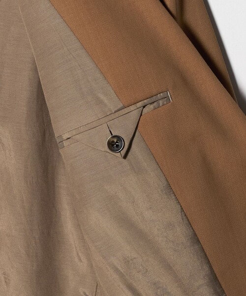 6(ロク)の「<6(ROKU)>W/N ビッグ ロング ジャケット(テーラードジャケット・レディース・ベージュ・36/38)」の9枚目の写真